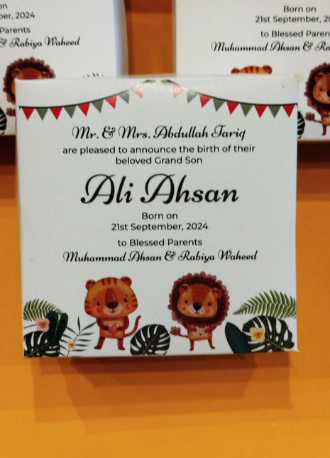 Baby Birth Announcement Boxes in Pakistan | Customized Methai & Sweet Boxes – Lowest Price