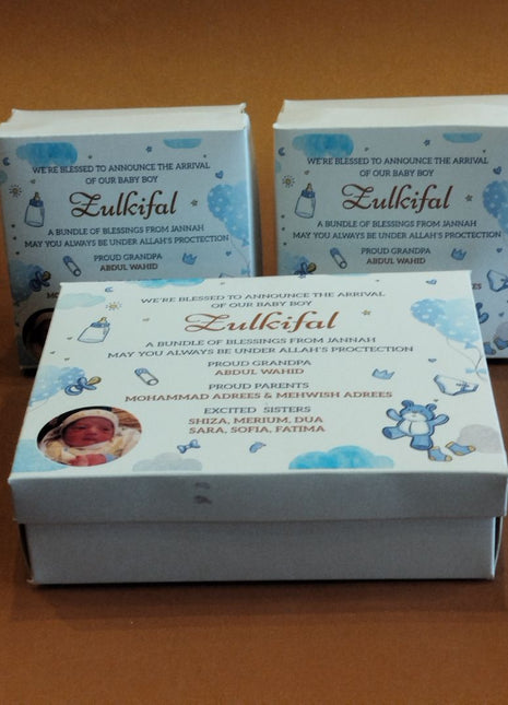 Baby Birth Announcement Boxes in Pakistan | Customized Methai & Sweet Boxes – Lowest Price