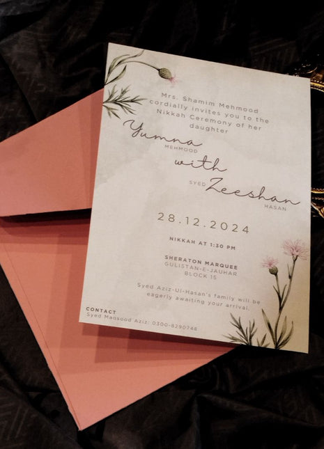 Customized Wedding Card