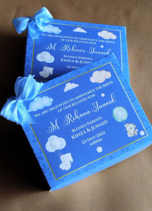 Baby Birth Announcement Boxes in Pakistan | Customized Methai & Sweet Boxes – Lowest Price