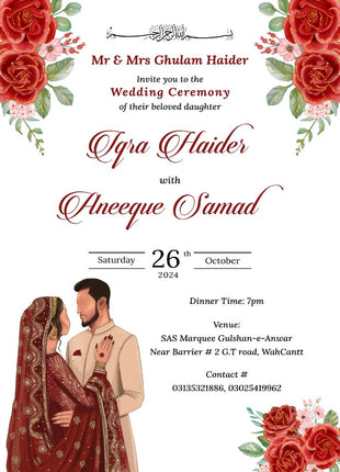 Customized Wedding Card