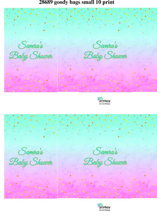 Customized Baby Shower Goody Bags