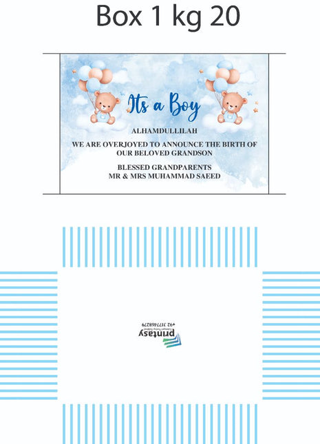 Baby Birth Announcement Boxes in Pakistan | Customized Methai & Sweet Boxes – Lowest Price