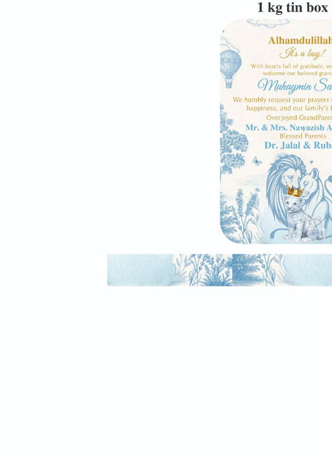 Baby Birth Announcement Boxes in Pakistan | Customized Methai & Sweet Boxes – Lowest Price