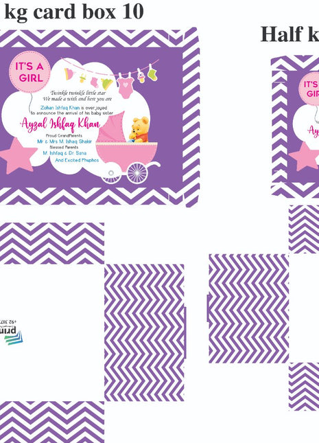 Baby Birth Announcement Boxes in Pakistan | Customized Methai & Sweet Boxes – Lowest Price