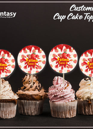Cup Cake topper With Stick