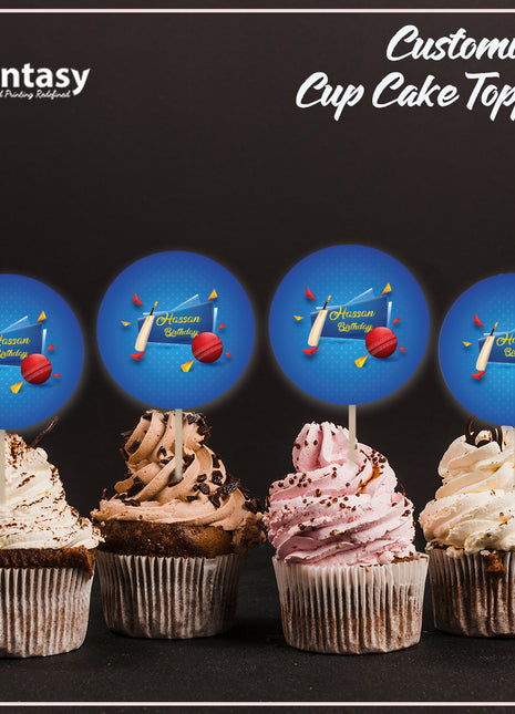 Cup Cake topper With Stick