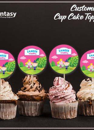 Cup Cake topper With Stick