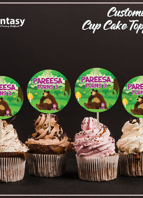 Cup Cake topper With Stick