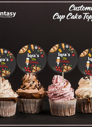 Cup Cake topper With Stick