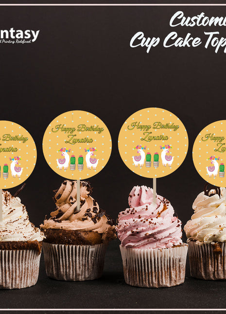 Cup Cake topper With Stick