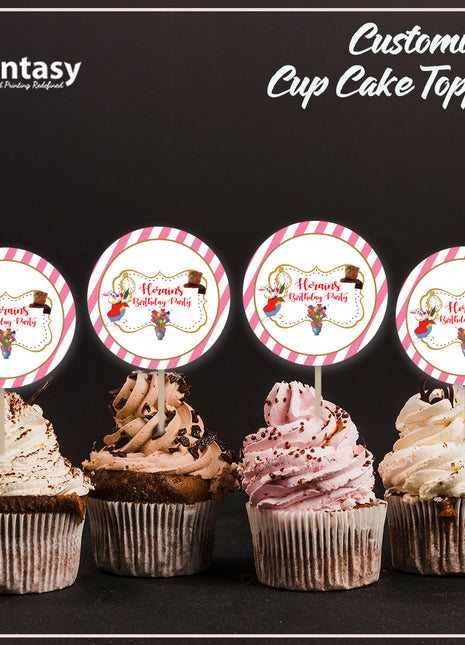 Cup Cake topper With Stick