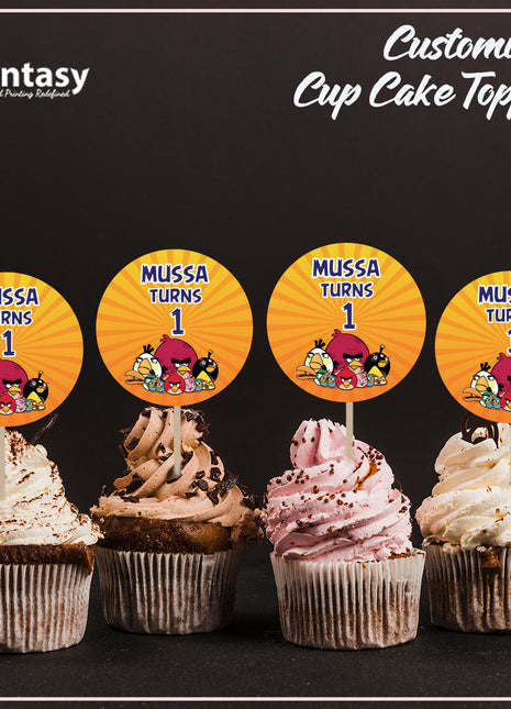 Cup Cake topper With Stick