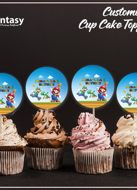 Cup Cake topper With Stick