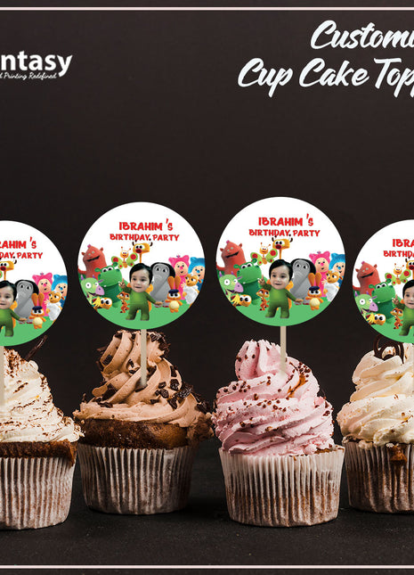 Cup Cake topper With Stick