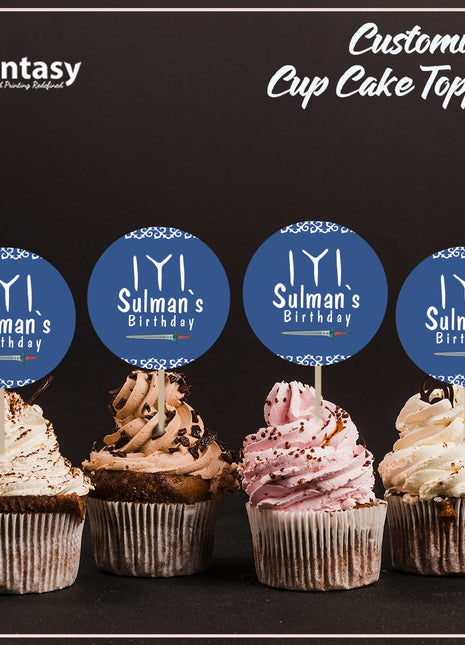 Cup Cake topper With Stick
