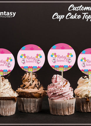 Cup Cake topper With Stick