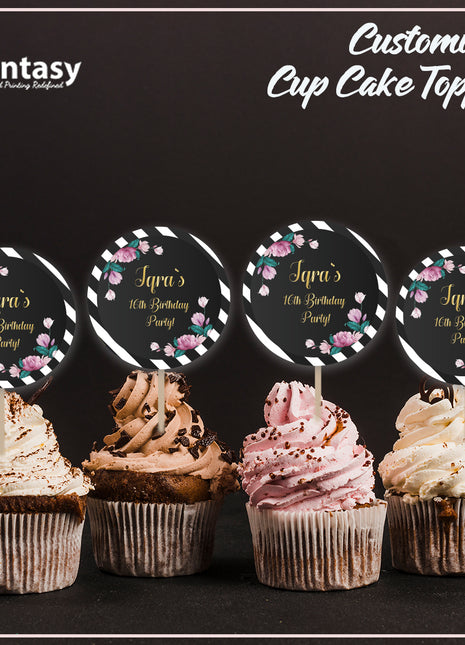 Cup Cake topper With Stick