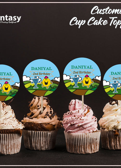Cup Cake topper With Stick