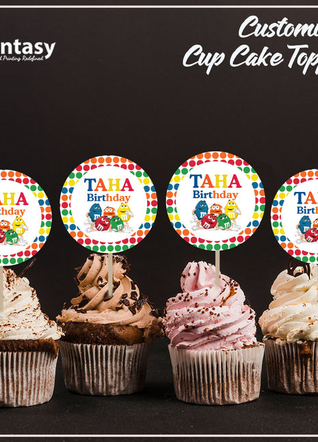 Cup Cake topper With Stick