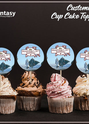 Cup Cake topper With Stick