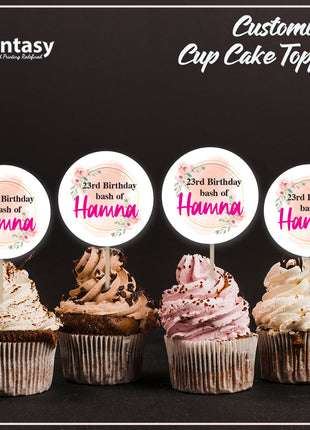 Cup Cake topper With Stick