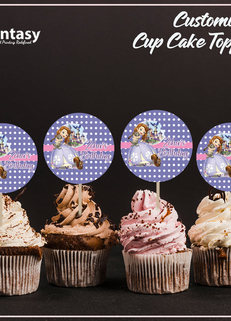 Cup Cake topper With Stick