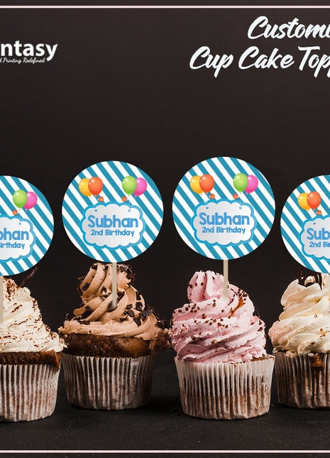 Cup Cake topper With Stick