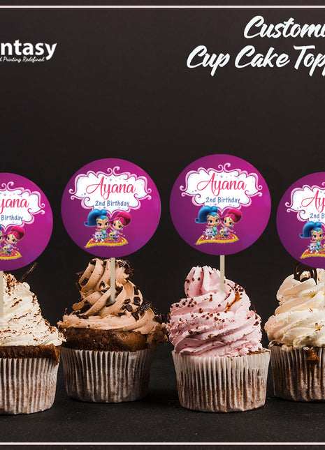 Cup Cake topper With Stick