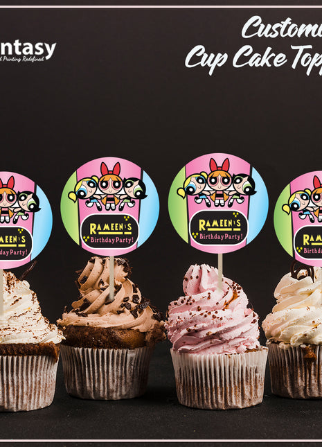 Cup Cake topper With Stick