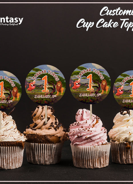 Cup Cake topper With Stick
