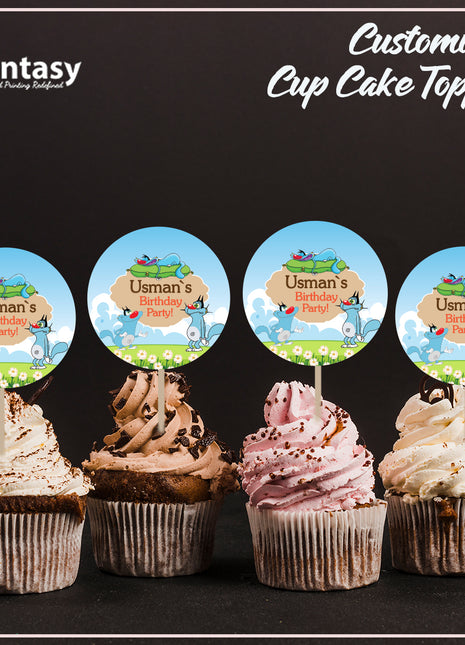 Cup Cake topper With Stick