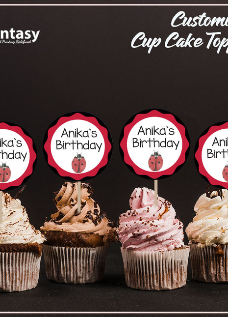 Cup Cake topper With Stick