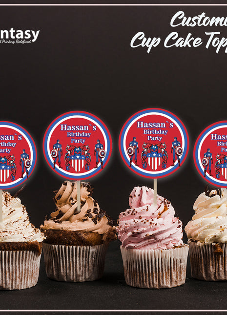 Cup Cake topper With Stick