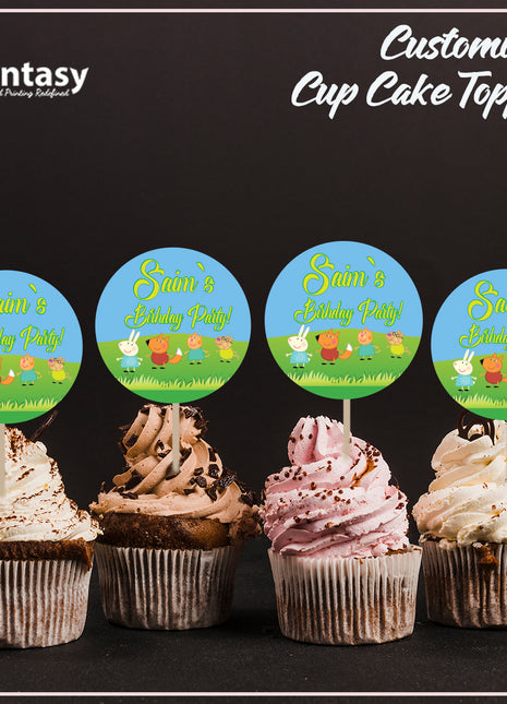Cup Cake topper With Stick