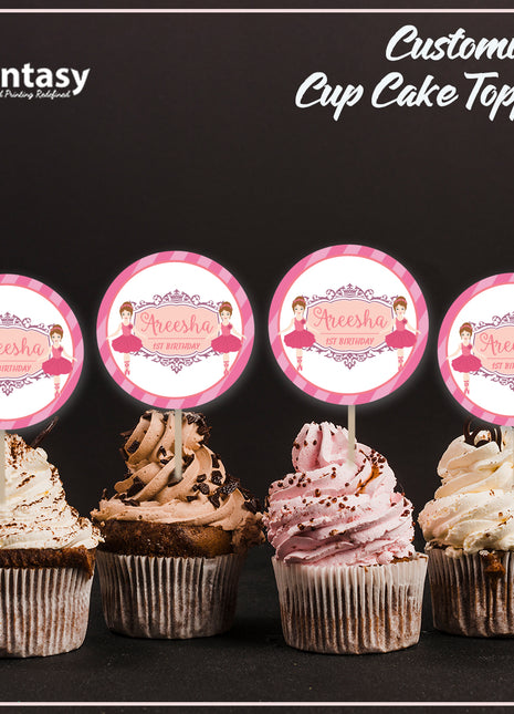 Cup Cake topper With Stick