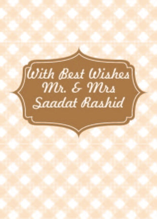 Customized Wedding Money Envelope