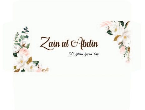 Customized Wedding Money Envelope