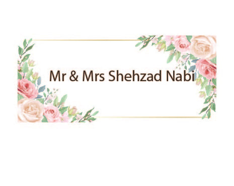 Customized Wedding Money Envelope