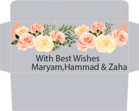 Customized Wedding Money Envelope