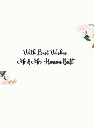 Customized Wedding Money Envelope