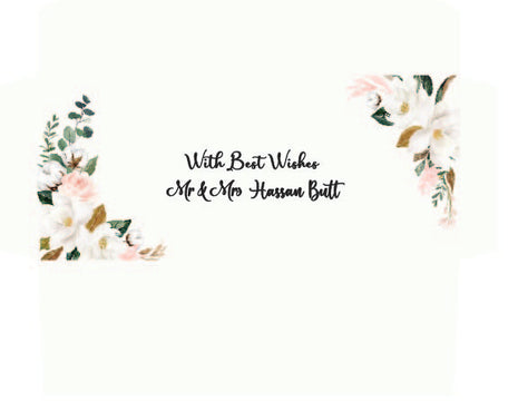 Customized Wedding Money Envelope