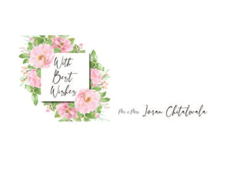 Customized Wedding Money Envelope