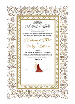 Nikkah Agreement Customized
