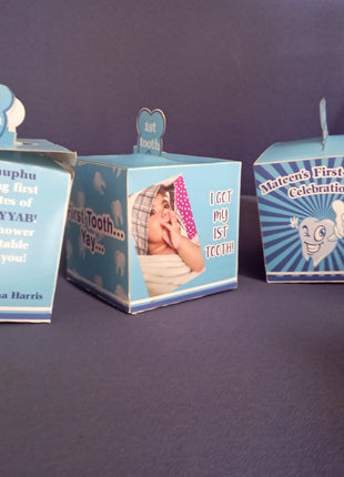 Customized First Tooth Goody Boxes – Elegant Packaging for Your Baby’s Precious Milestone