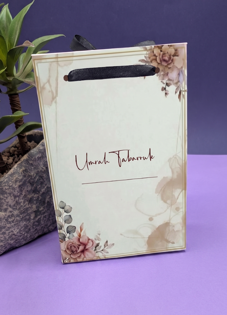 Hajj and Umrah Tabarruk Gift Bags - Flap Style - Customizable | Affordable | Fast Delivery