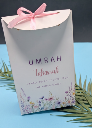 Hajj and Umrah Tabarruk Gift Bags - Flap Style - Customizable | Affordable | Fast Delivery