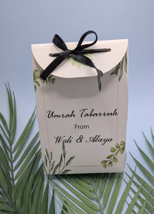 Hajj and Umrah Tabarruk Gift Bags - Flap Style - Customizable | Affordable | Fast Delivery