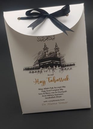Hajj and Umrah Tabarruk Gift Bags - Flap Style - Customizable | Affordable | Fast Delivery