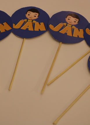 Cup Cake topper With Stick
